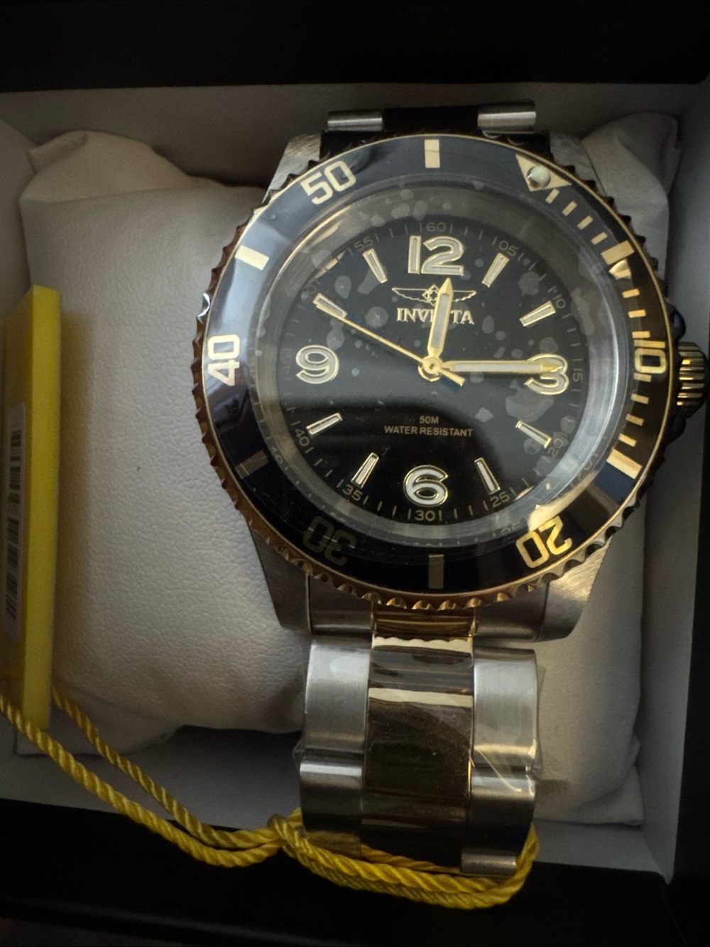 069477 Invicta Specialty Rowan 40mm Gold Stainless Steel Black Dial Watch